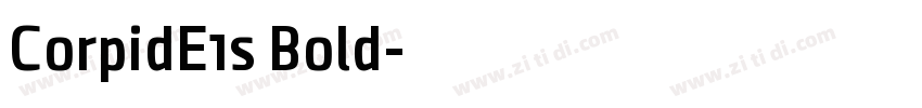 CorpidE1s Bold字体转换